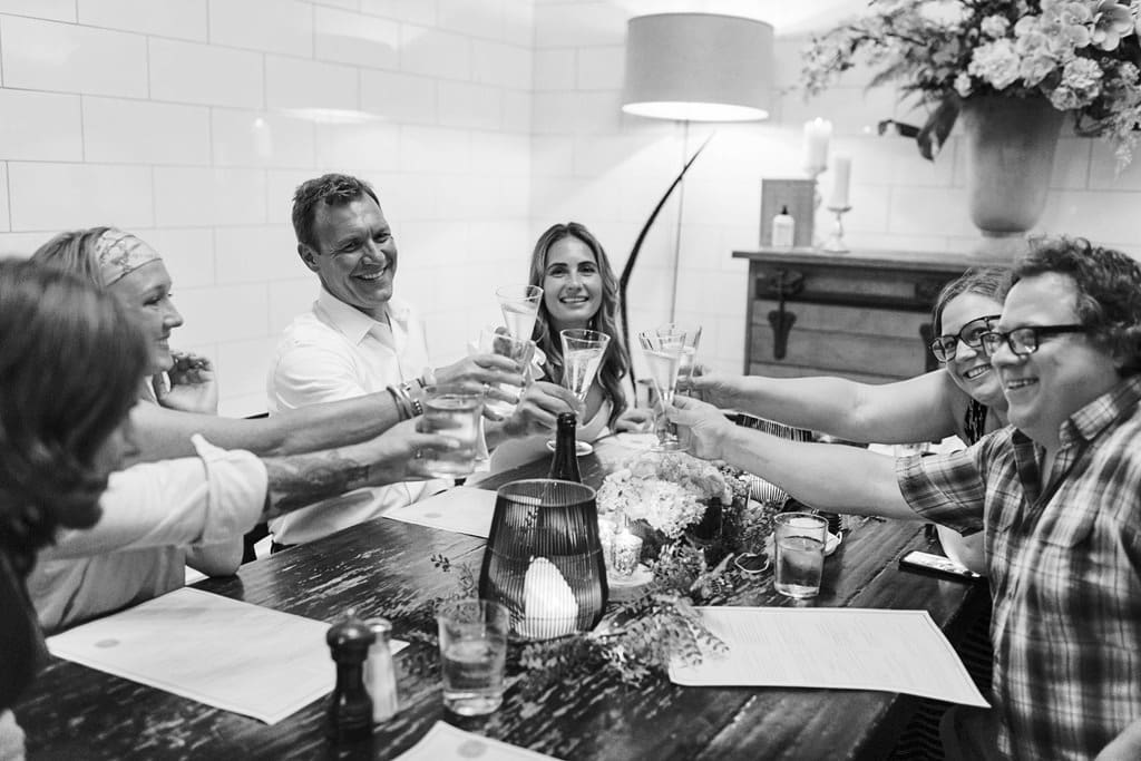 intimate small wedding reception toasts