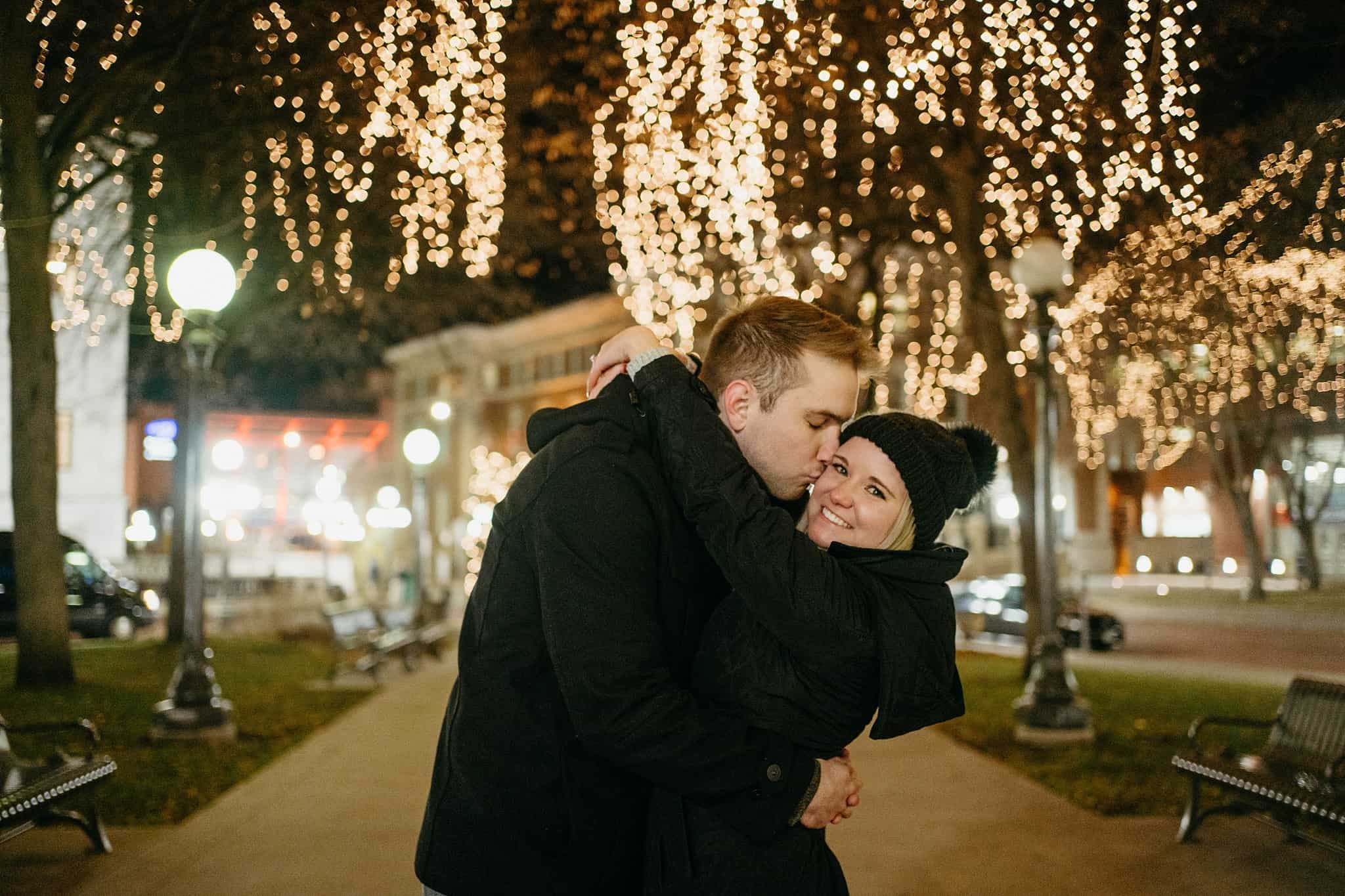 winter engagement session st paul minnesota