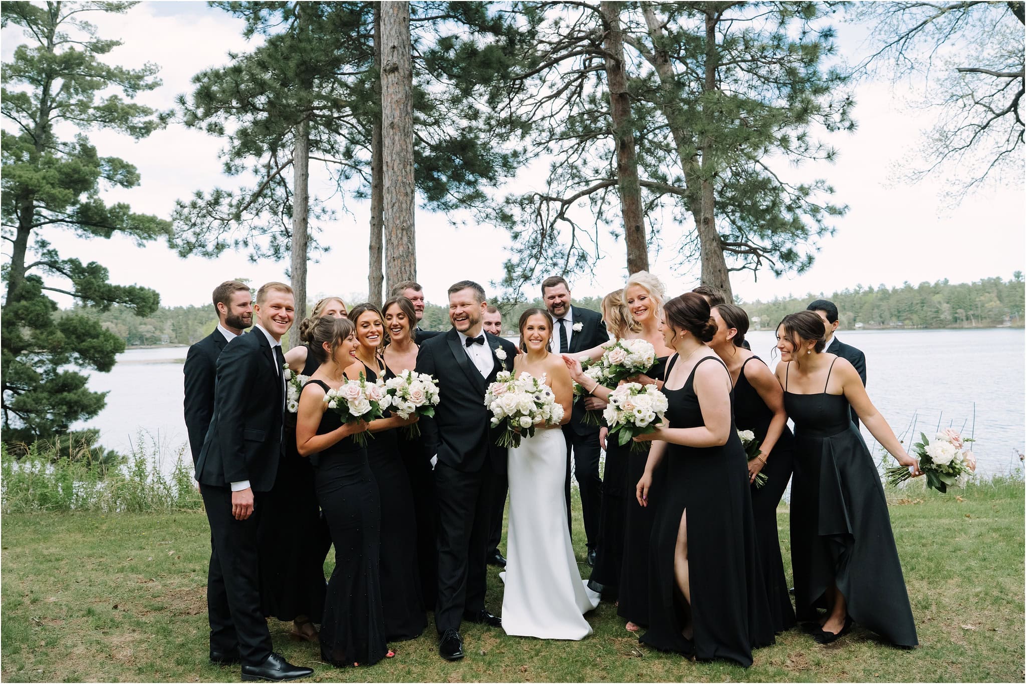 wedding party portraits at catalyst wedding in minnesota