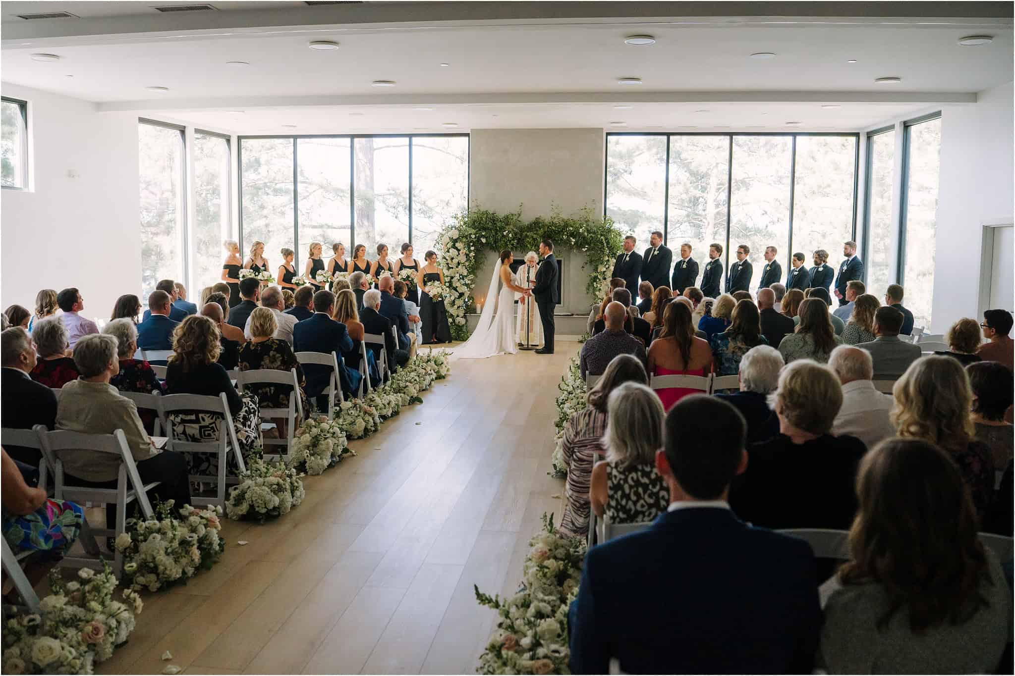 ceremony moments during catalyst wedding day in nisswa